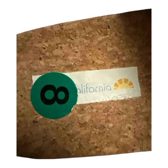 C&C California White Cork Sandals Minimalist Slip-On Comfort Size 8 NWT - Picture 5 of 5